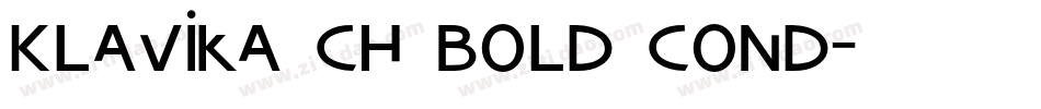 Klavika CH Bold Cond字体转换